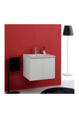 Meuble sous vasque suspendu avec vasque Bali Blanc 60 cm