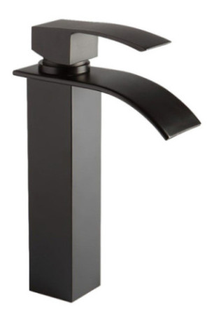 Mitigeur cascade Noto Noir mat 35 cm