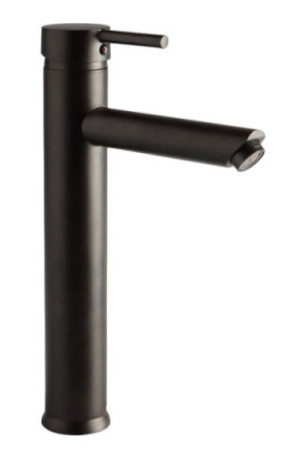 Mitigeur de lavabo haut Fiemme Noir mat 35 cm