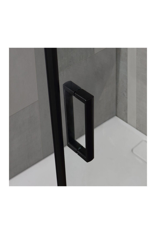 Cabine de douche Cielo Noir mat 80x100 cm