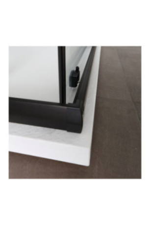 Cabine de douche Cielo Noir mat 70x90 cm