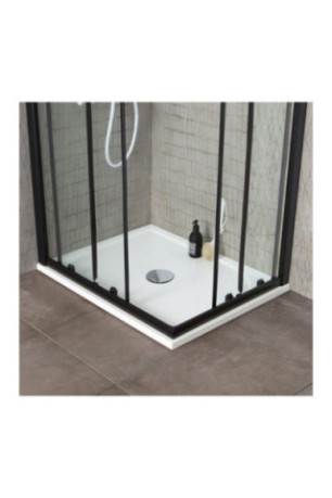 Cabine de douche Cielo noir mat 80x80 cm
