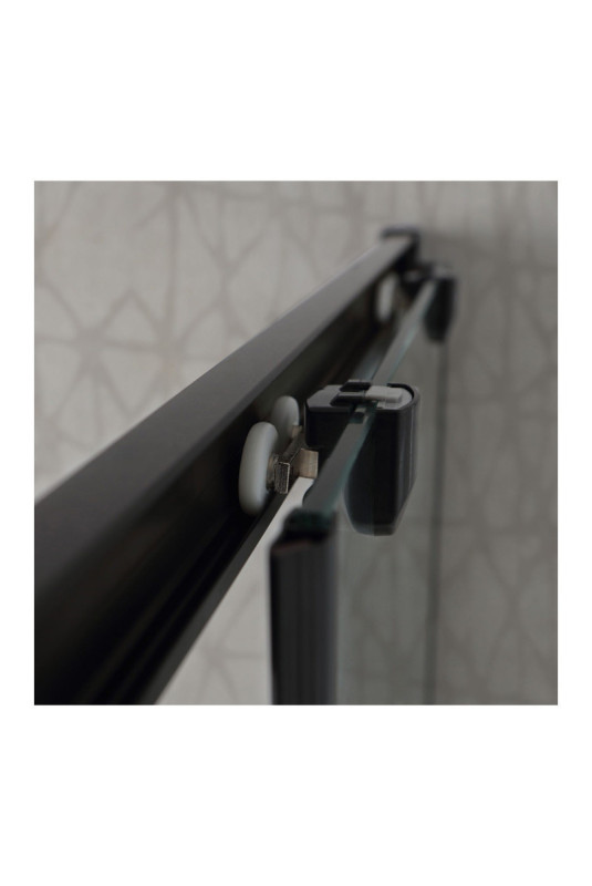 Cabine de douche Cielo noir mat 80x80 cm