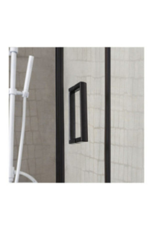 Cabine de douche Cielo noir mat 80x80 cm