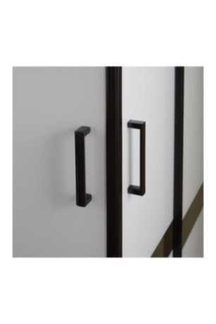 Cabine de douche Cielo Noir mat 100x80 cm