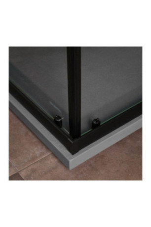 Cabine de douche Cielo Noir mat 100x80 cm
