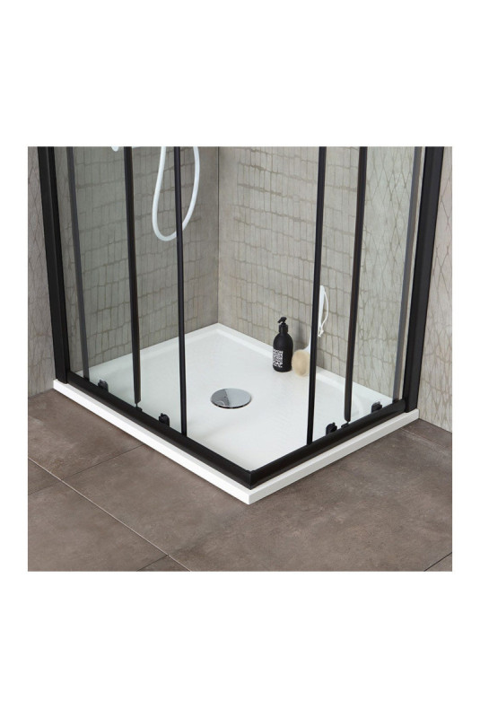 Cabine de douche Cielo Noir mat 70x70 cm