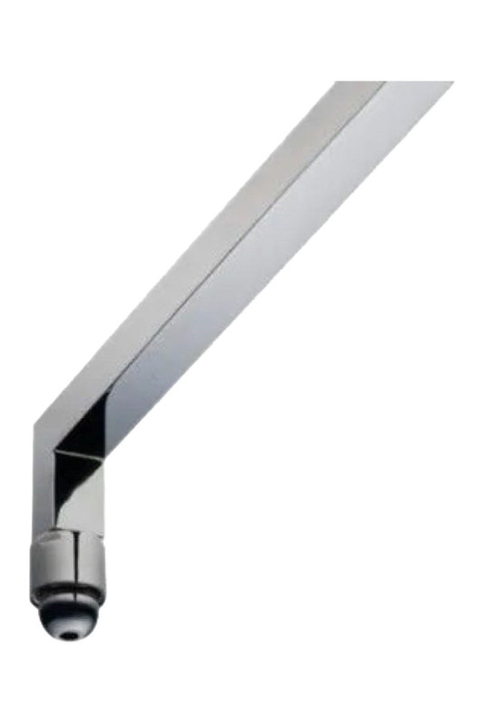 Cabine de douche carrée chrome 40 cm