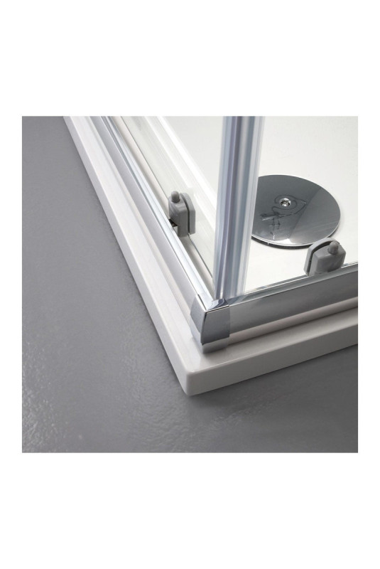 Cabine de douche d'angle Genova Transparent 80x80 cm