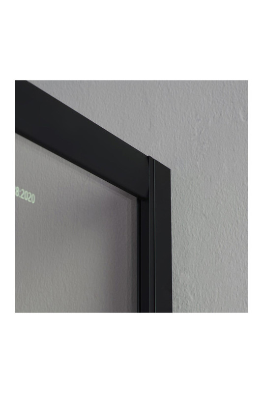 Cabine de douche Cielo Noir mat 90 x 90 cm