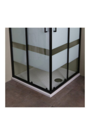 Cabine de douche Cielo Noir mat 70x70 cm