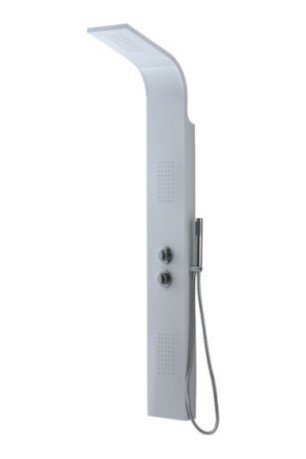 Cabine de douche blanche