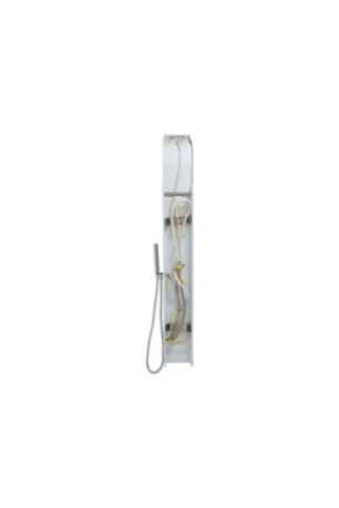 Cabine de douche blanche