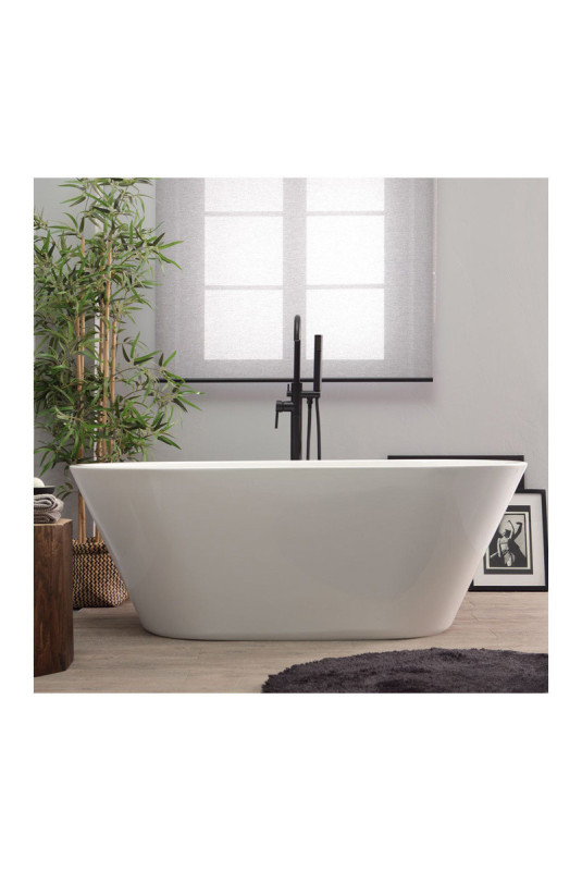 Baignoire îlot Anita blanche 180 cm