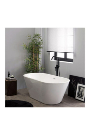 Baignoire îlot Anita blanche 180 cm
