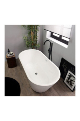 Baignoire îlot Anita blanche 180 cm