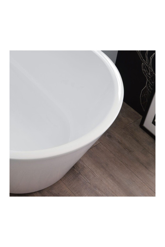 Baignoire îlot Anita blanche 180 cm