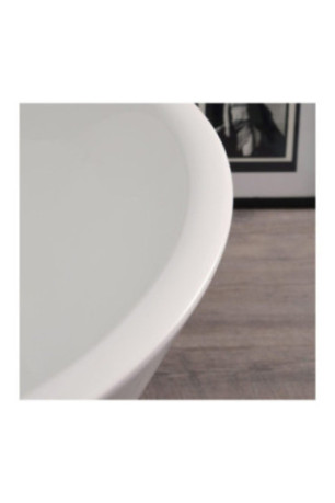 Baignoire îlot Anita blanche 180 cm