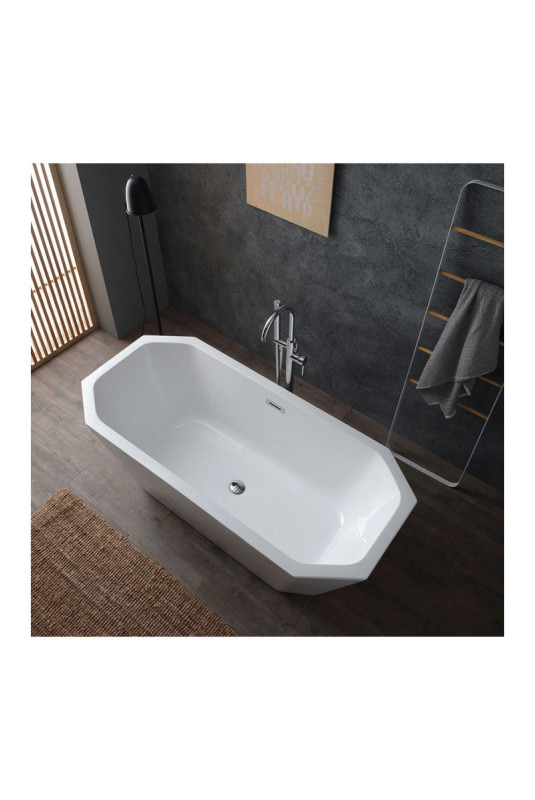 Baignoire îlot Beatrice Blanche 161 cm