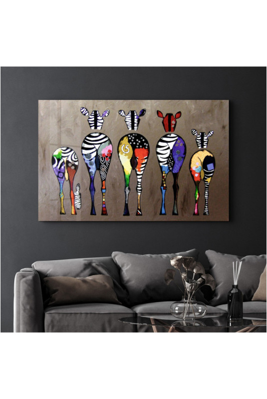 Peinture décorative sur verre trempé - Multicolore