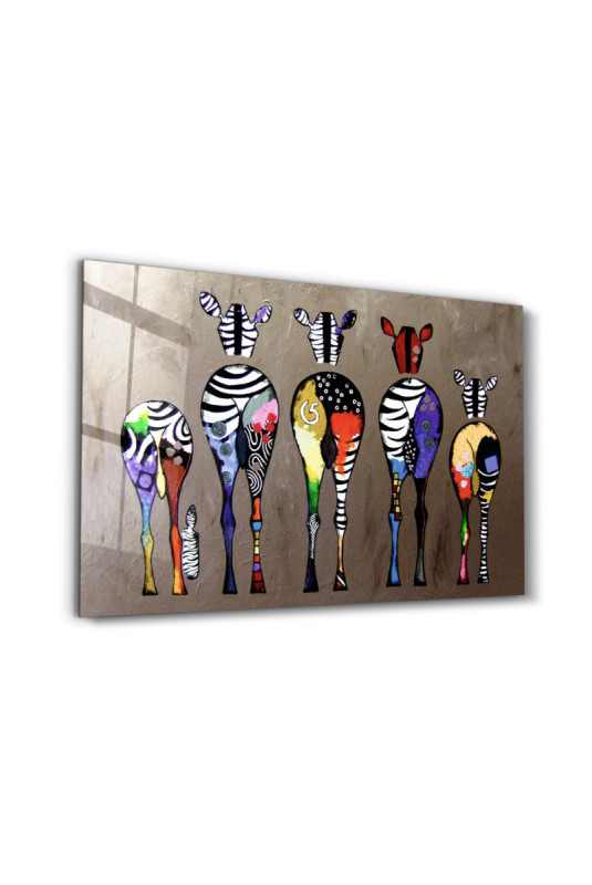 Peinture décorative sur verre trempé - Multicolore