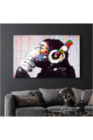 Peinture décorative sur verre trempé - Multicolore