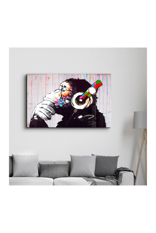 Peinture décorative sur verre trempé - Multicolore