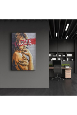 Peinture décorative sur verre trempé - Multicolore