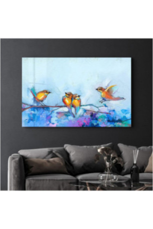 Peinture décorative sur verre trempé - Multicolore