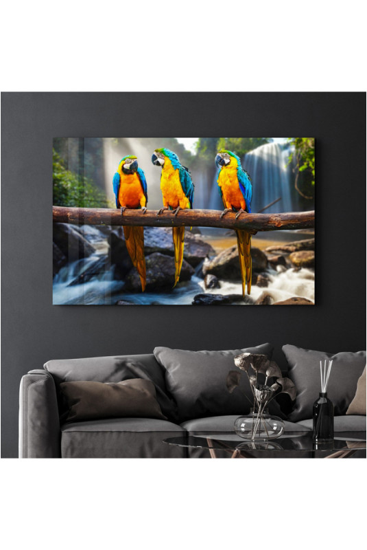 Peinture décorative sur verre trempé - Multicolore