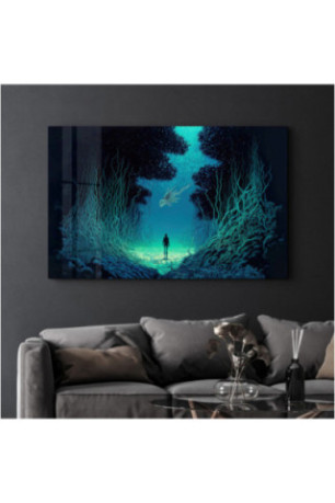 Peinture décorative sur verre trempé - Multicolore