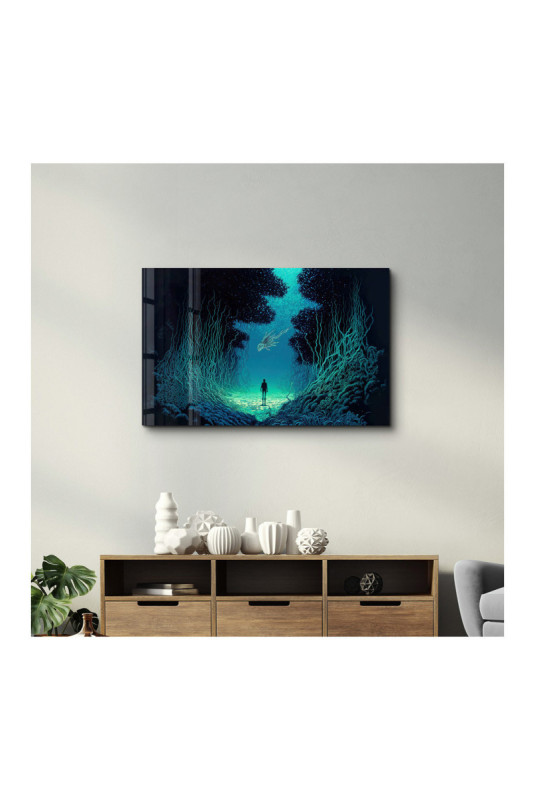 Peinture décorative sur verre trempé - Multicolore