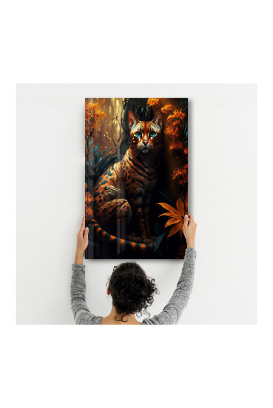 Peinture décorative sur verre trempé - Multicolore