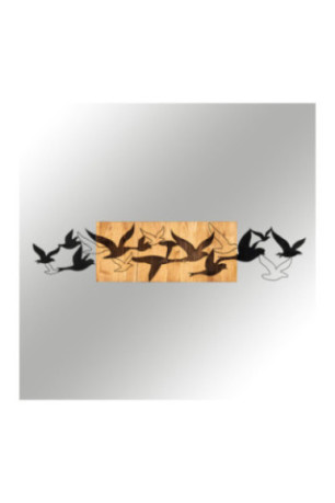 Accessoire mural décoratif en bois - Noyer noir