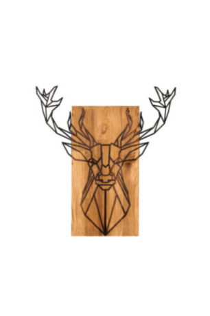 Accessoire mural décoratif en bois - Noyer noir
