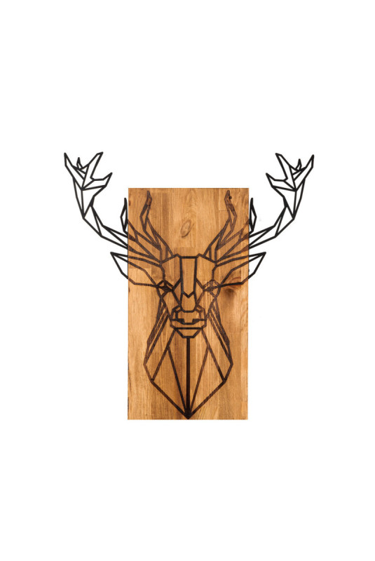 Accessoire mural décoratif en bois - Noyer noir