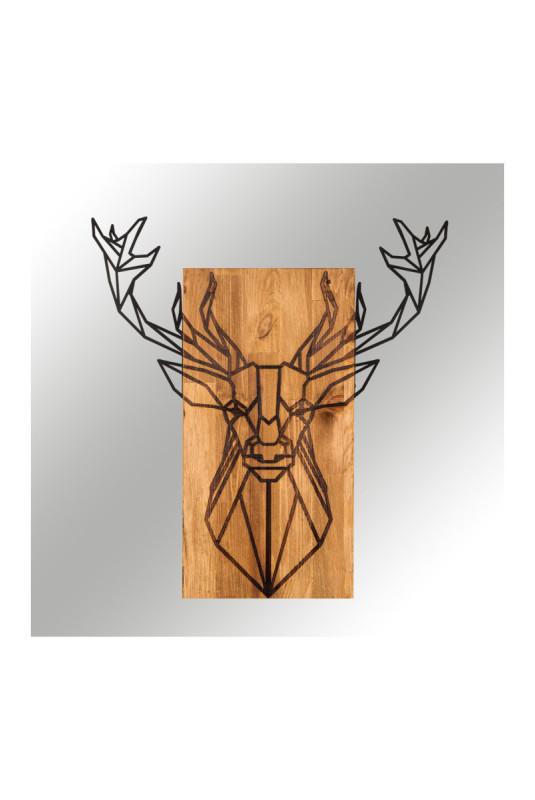 Accessoire mural décoratif en bois - Noyer noir