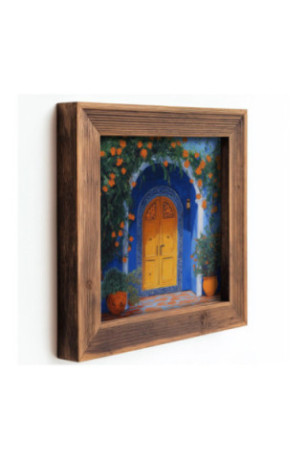 Tableau décoratif encadré en MDF (3 pièces) - Multicolore