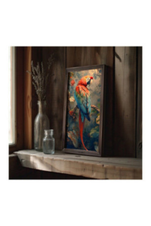 Tableau décoratif encadré en MDF - Multicolore
