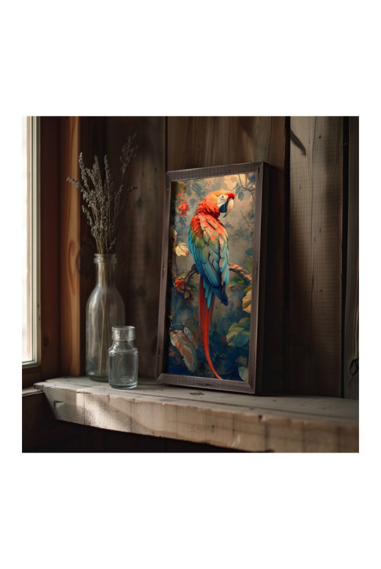 Tableau décoratif encadré en MDF - Multicolore