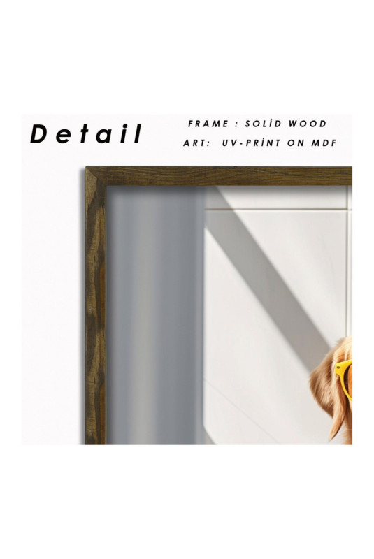 Tableau décoratif encadré en MDF - Multicolore