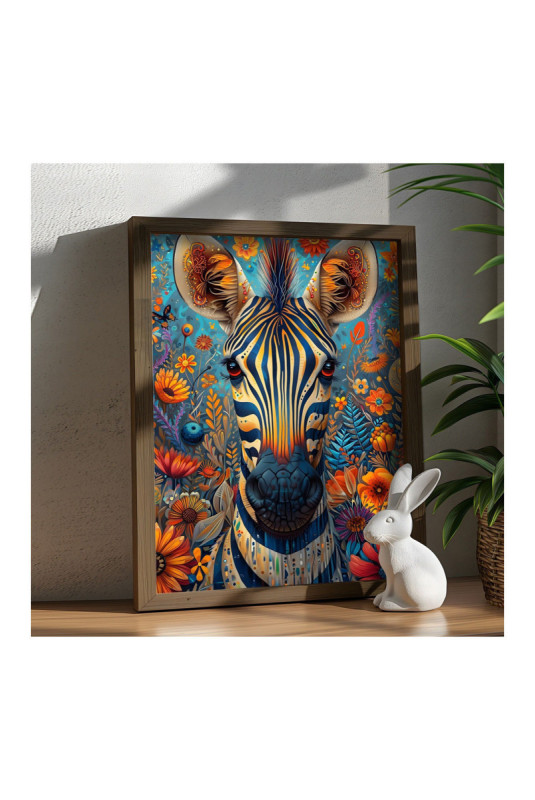 Tableau décoratif encadré en MDF - Multicolore