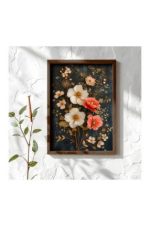 Tableau décoratif encadré en MDF - Multicolore