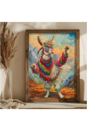 Tableau décoratif encadré en MDF - Multicolore