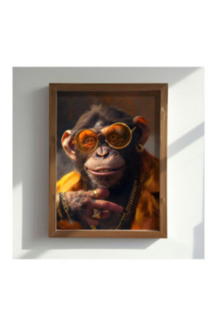 Tableau décoratif encadré en MDF - Multicolore