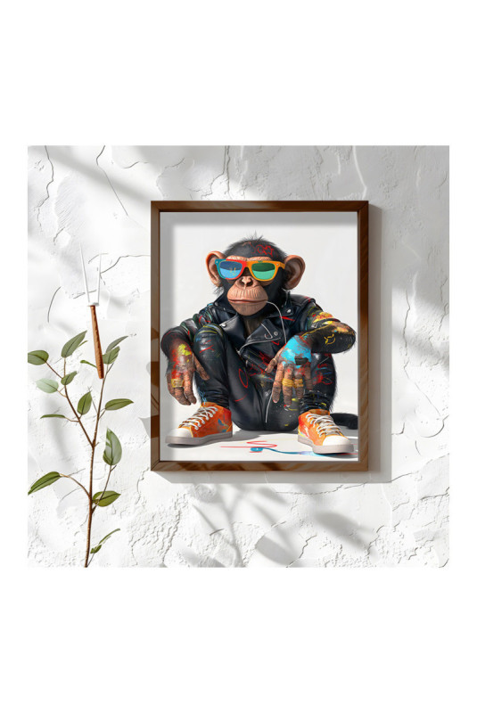 Tableau décoratif encadré en MDF - Multicolore
