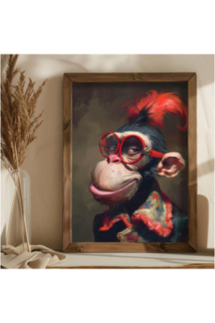 Tableau décoratif encadré en MDF - Multicolore