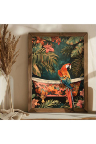 Tableau décoratif encadré en MDF - Multicolore