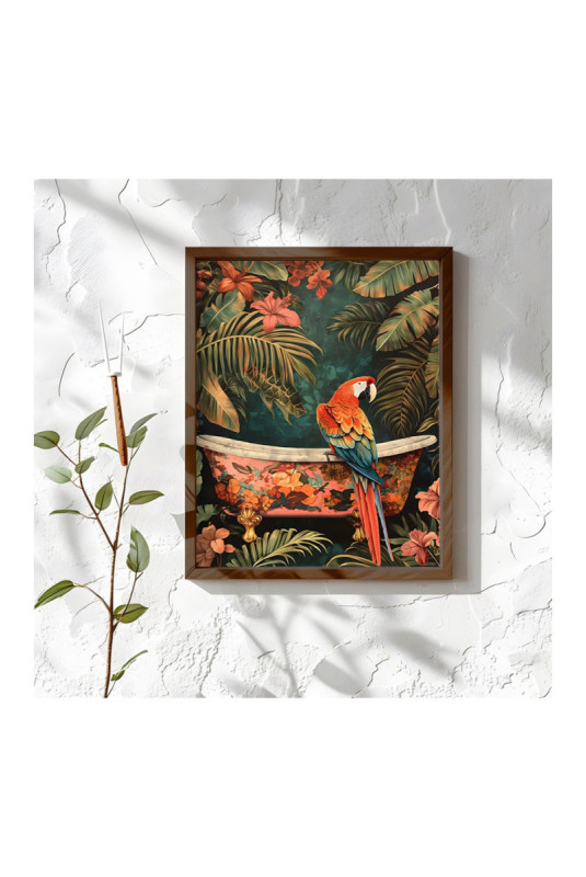 Tableau décoratif encadré en MDF - Multicolore