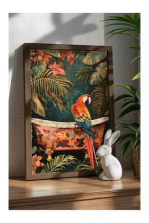 Tableau décoratif encadré en MDF - Multicolore